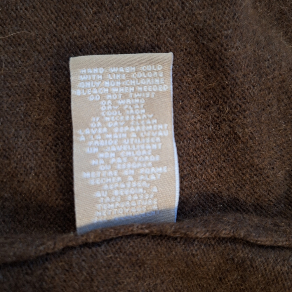 Anthropologie Knitted Knotted Cashmere Angora Dress Medium *X - Picture 7 of 8